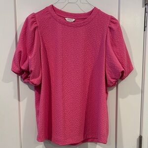 Crown & Ivy Womens Short Sleeve Blouse XL